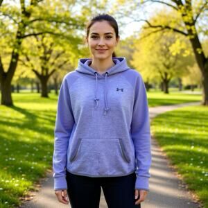 Under Armour Storm1 Hoodie Womens S/M Purple Thermal Sweatshirt Outdoors Active